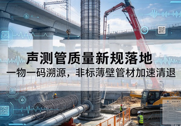 雁峰声测管质量新规落地，一物一码溯源，非标薄壁管材加速清退